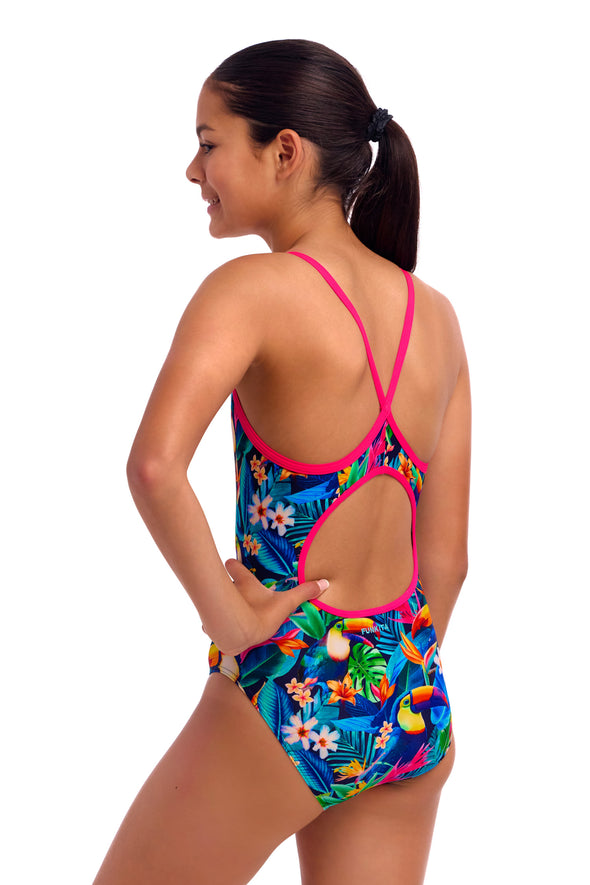 Birdie Wordie | Girls Diamond Back One Piece