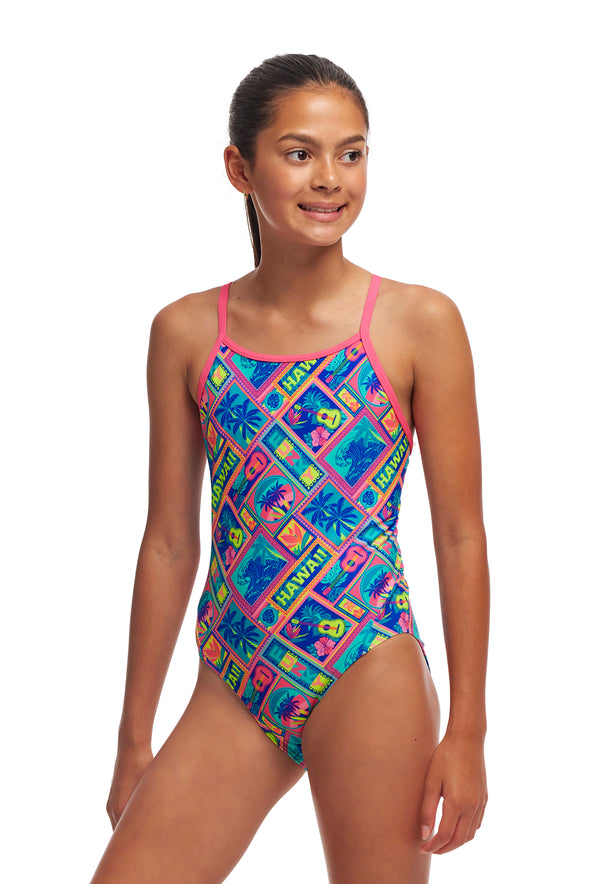 Coco Canel | Girls Diamond Back One Piece