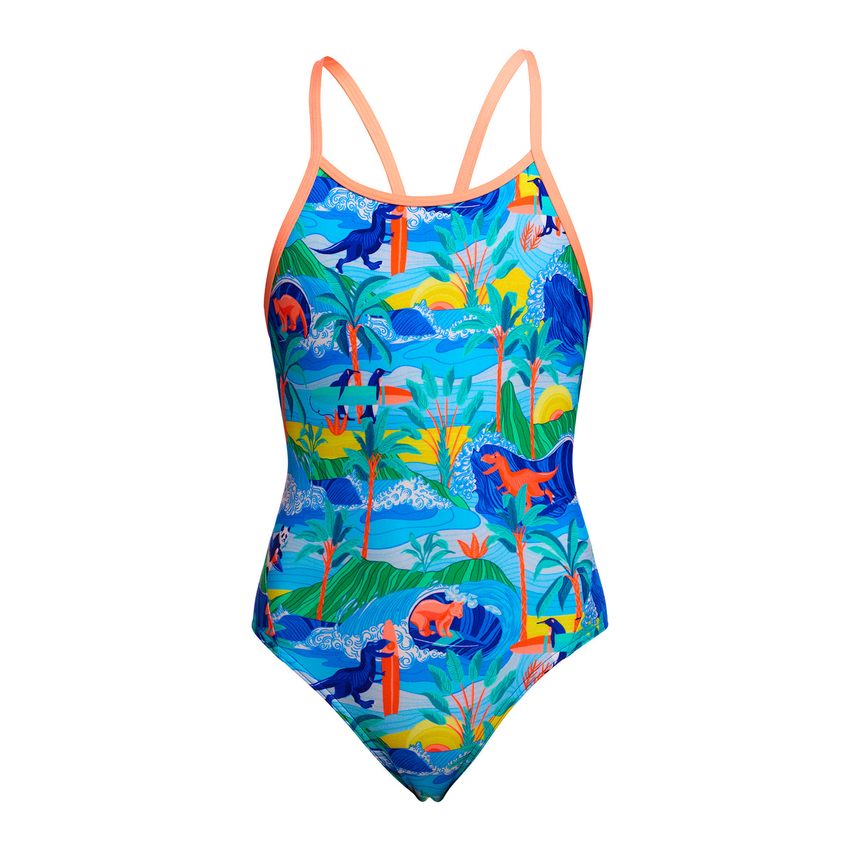 Duuude | Girls Diamond Back One Piece