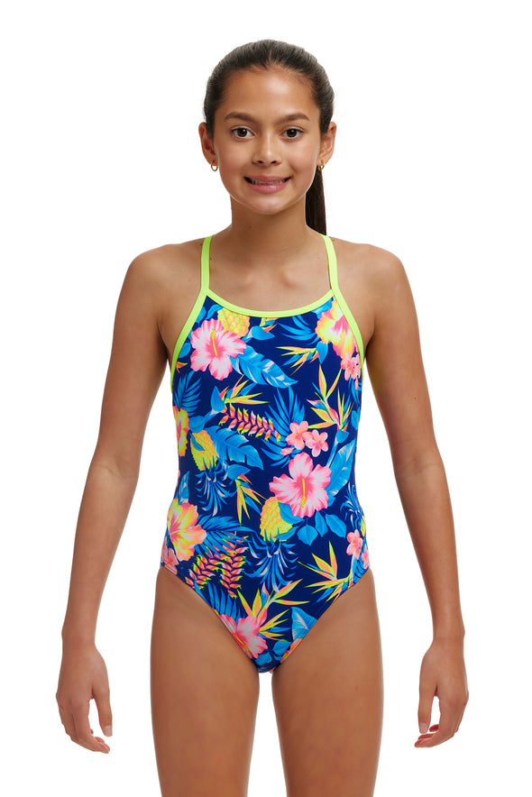 In Bloom | Girls Diamond Back One Piece