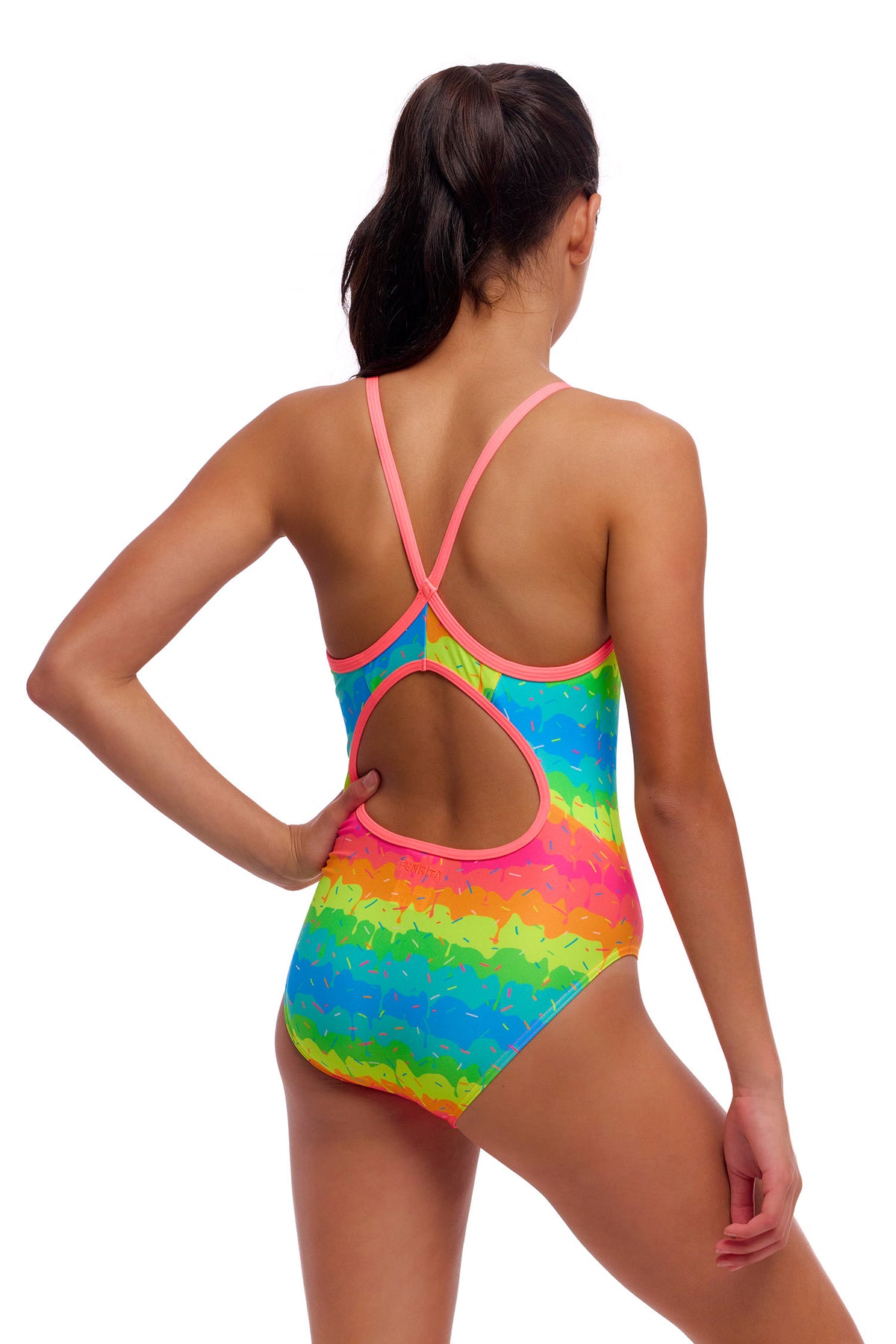 Melting Mayhem | Girls Diamond Back One Piece