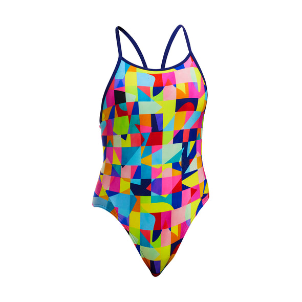 On The Grid | Girls Diamond Back One Piece