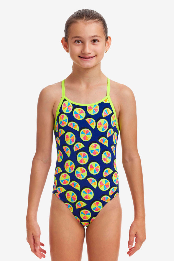 You Lemon | Girls Diamond Back One Piece