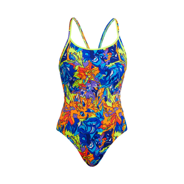 Mixed Mess | Ladies Diamond Back One Piece