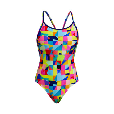 On The Grid | Ladies Diamond Back One Piece