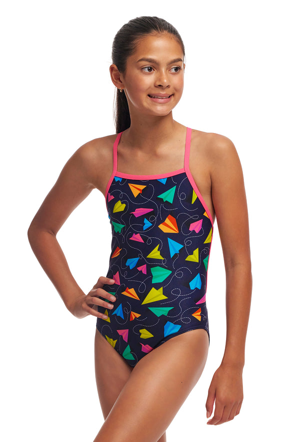 Fly Bye | Girls Strapped In One Piece