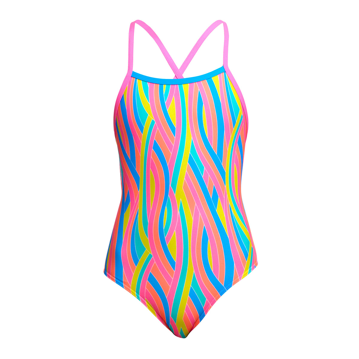 Swirly Straws | Girls Strapped In One Piece