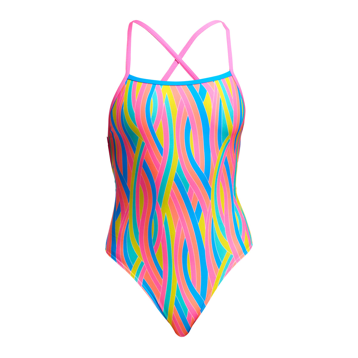 Swirly Straws | Ladies Strapped In One Piece