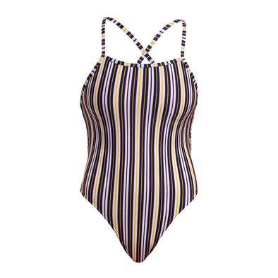 Admiralty Stripe | Ladies Tie Me Tight One Piece