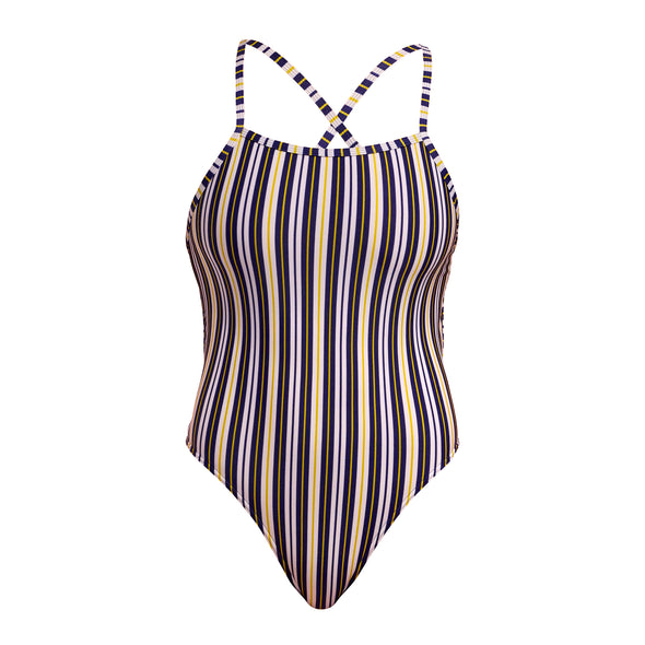 Admiralty Stripe | Ladies Tie Me Tight One Piece