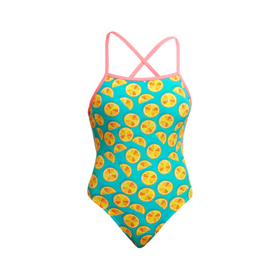 Lime Splice | Ladies Tie Me Tight One Piece