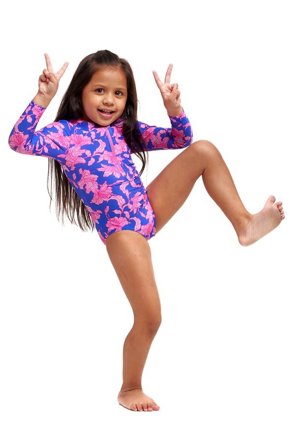 Perfect Petal | Toddler Girls Sun Cover One Piece