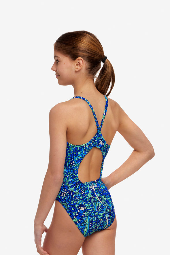 Blues Festival | Girls Diamond Back One Piece