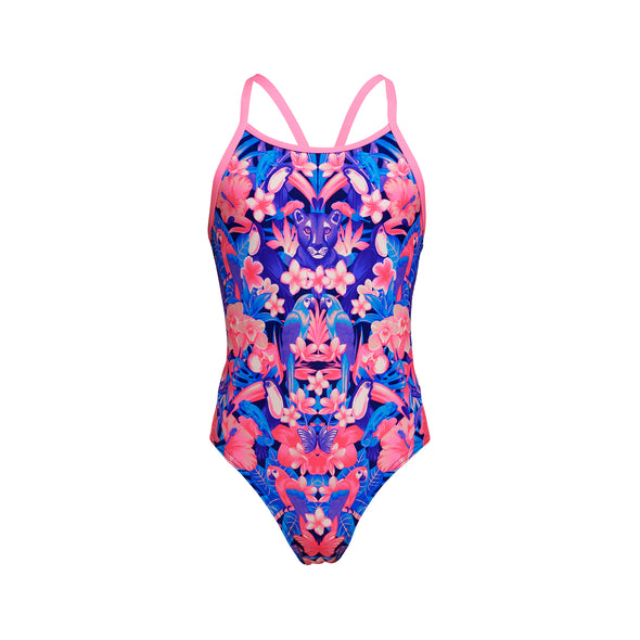 Jingle Jungle | Girls Diamond Back One Piece