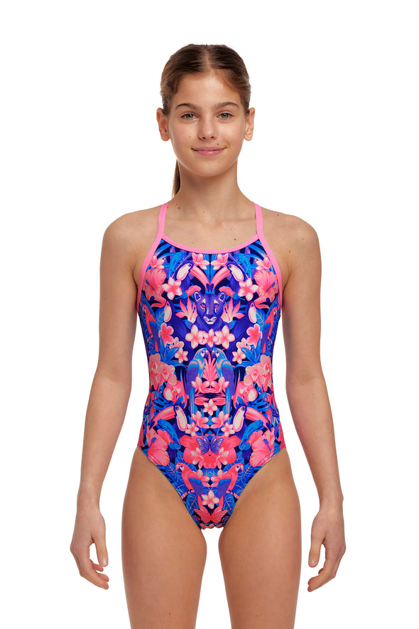 Jingle Jungle | Girls Diamond Back One Piece