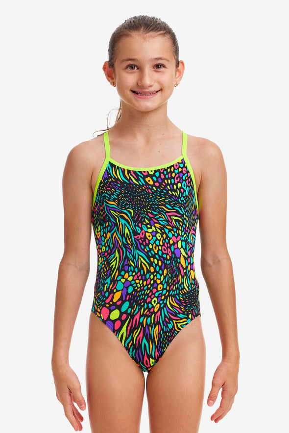 Spot Me | Girls Diamond Back One Piece