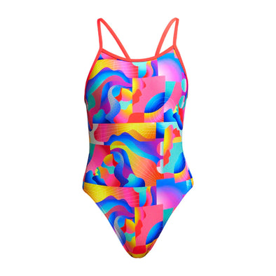 Radar Rage | Girls Single Strap One Piece