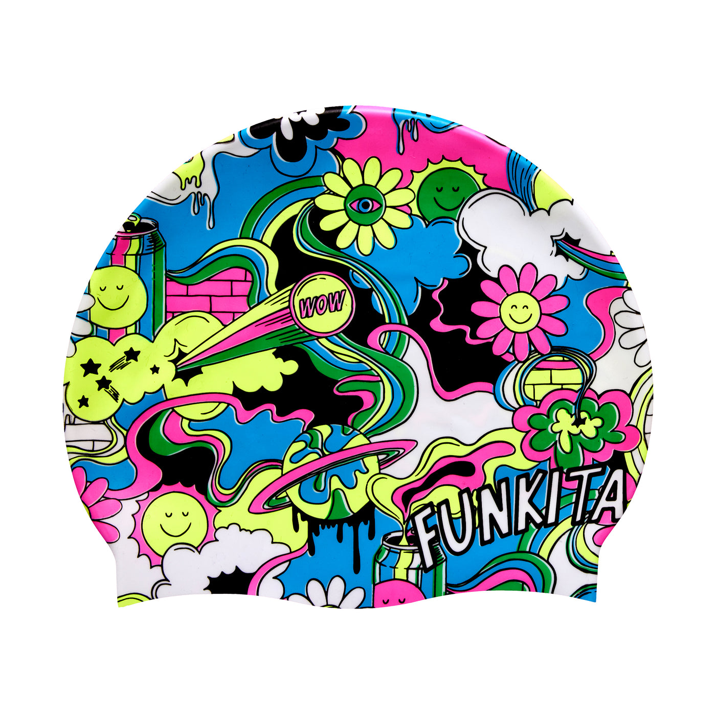 Smash Mouth Silicone Swimming Caps swimshop2u
