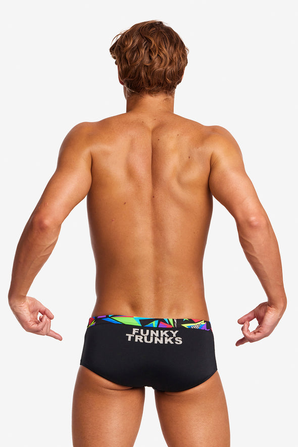 Beat It Black | Mens Sidewinder Trunks