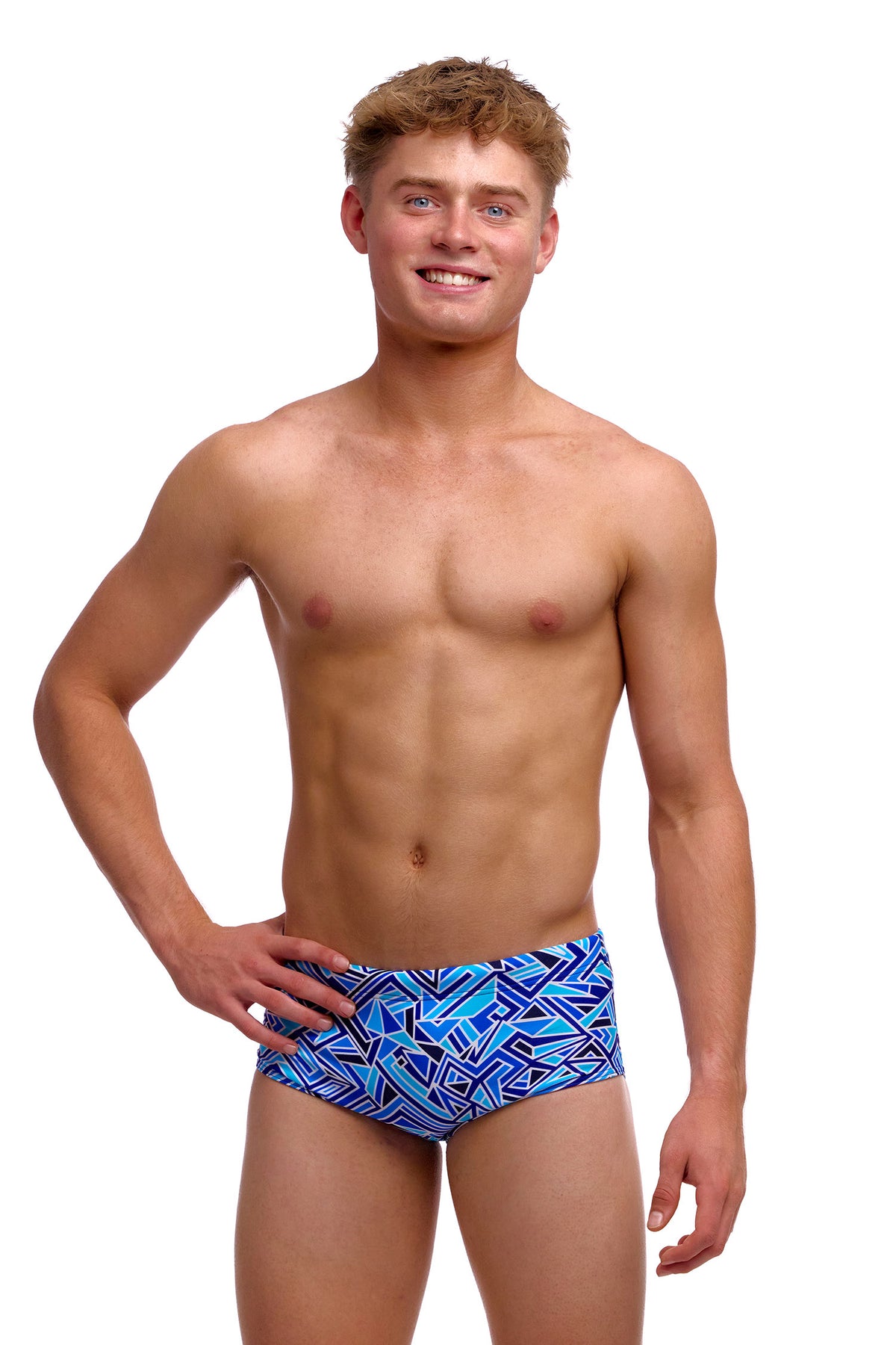 Blue Bits | Boys Sidewinder Trunks