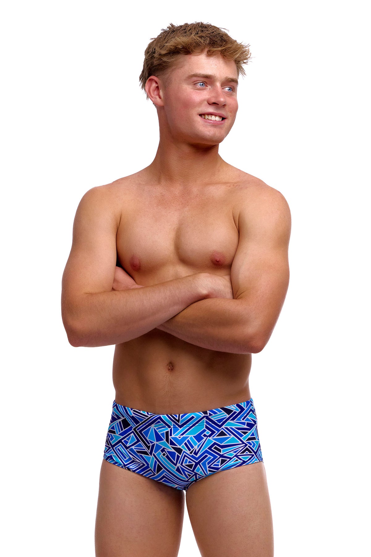 Blue Bits | Boys Sidewinder Trunks