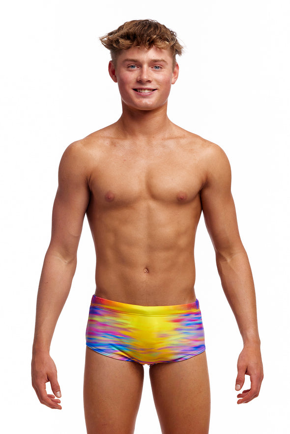Darkinjung Sunset | Boys Sidewinder Trunks