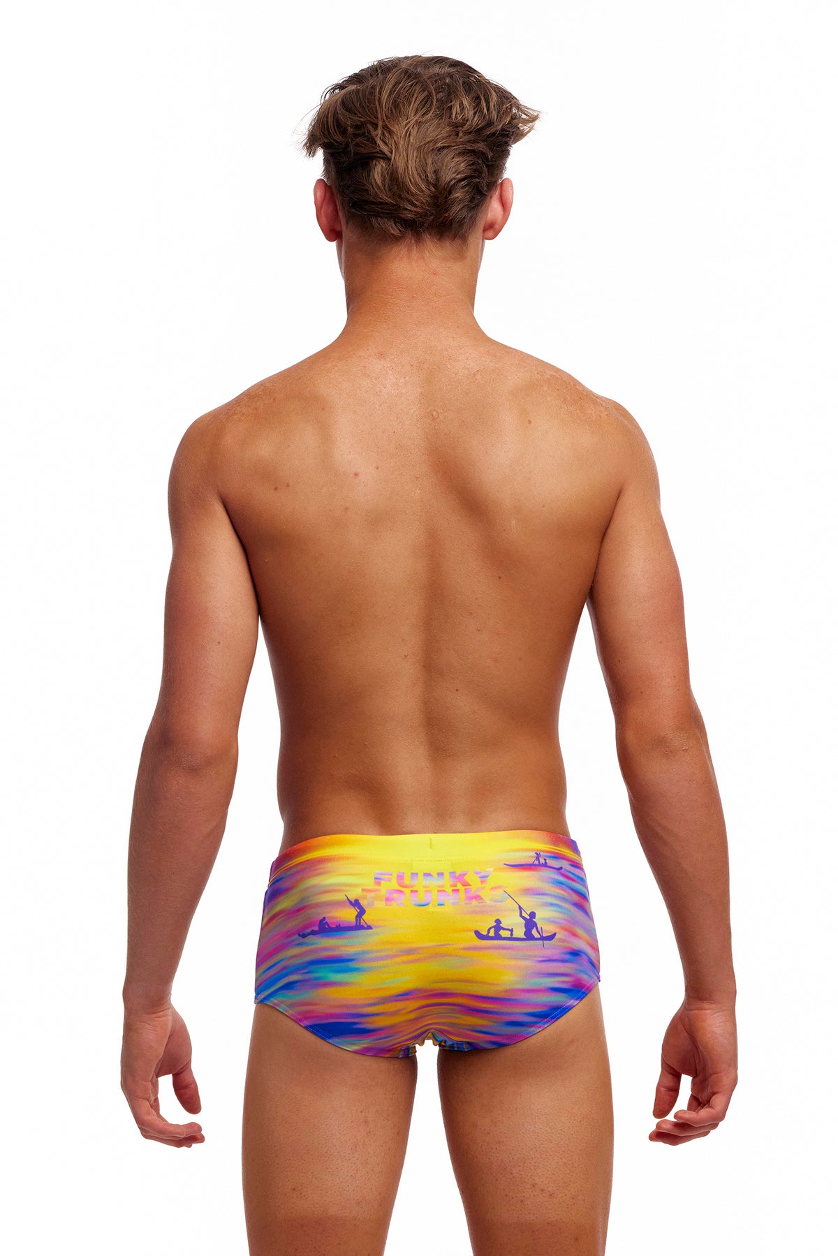 Darkinjung Sunset | Boys Sidewinder Trunks