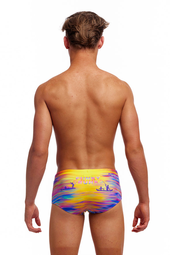 Darkinjung Sunset | Boys Sidewinder Trunks