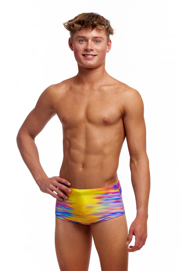 Darkinjung Sunset | Boys Sidewinder Trunks