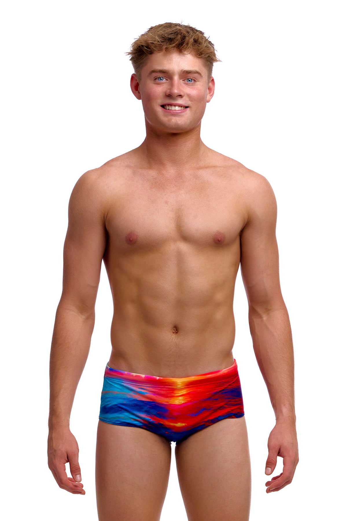 Sunset Delight | Boys Sidewinder Trunks