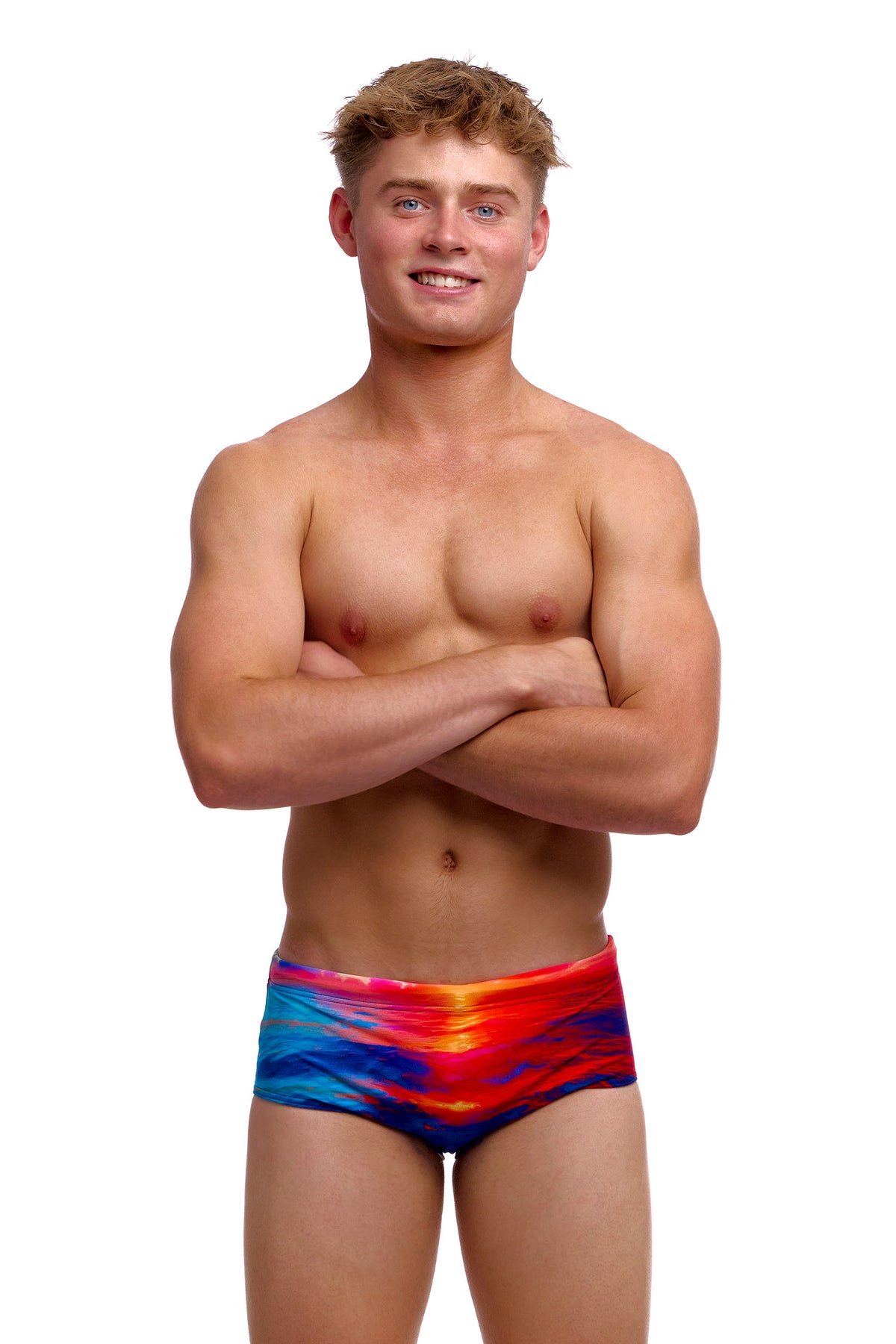 Sunset Delight | Boys Sidewinder Trunks