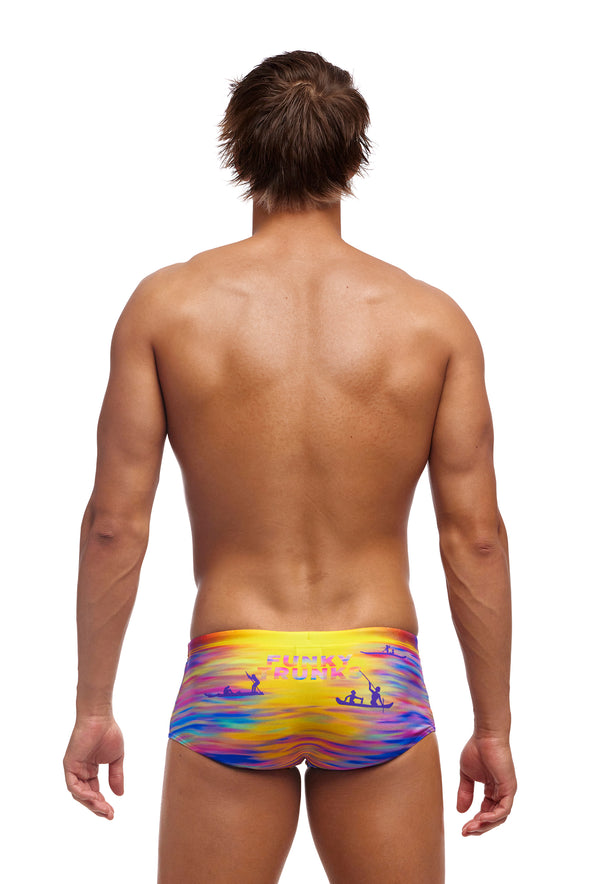 Darkinjung Sunset | Mens Sidewinder Trunks