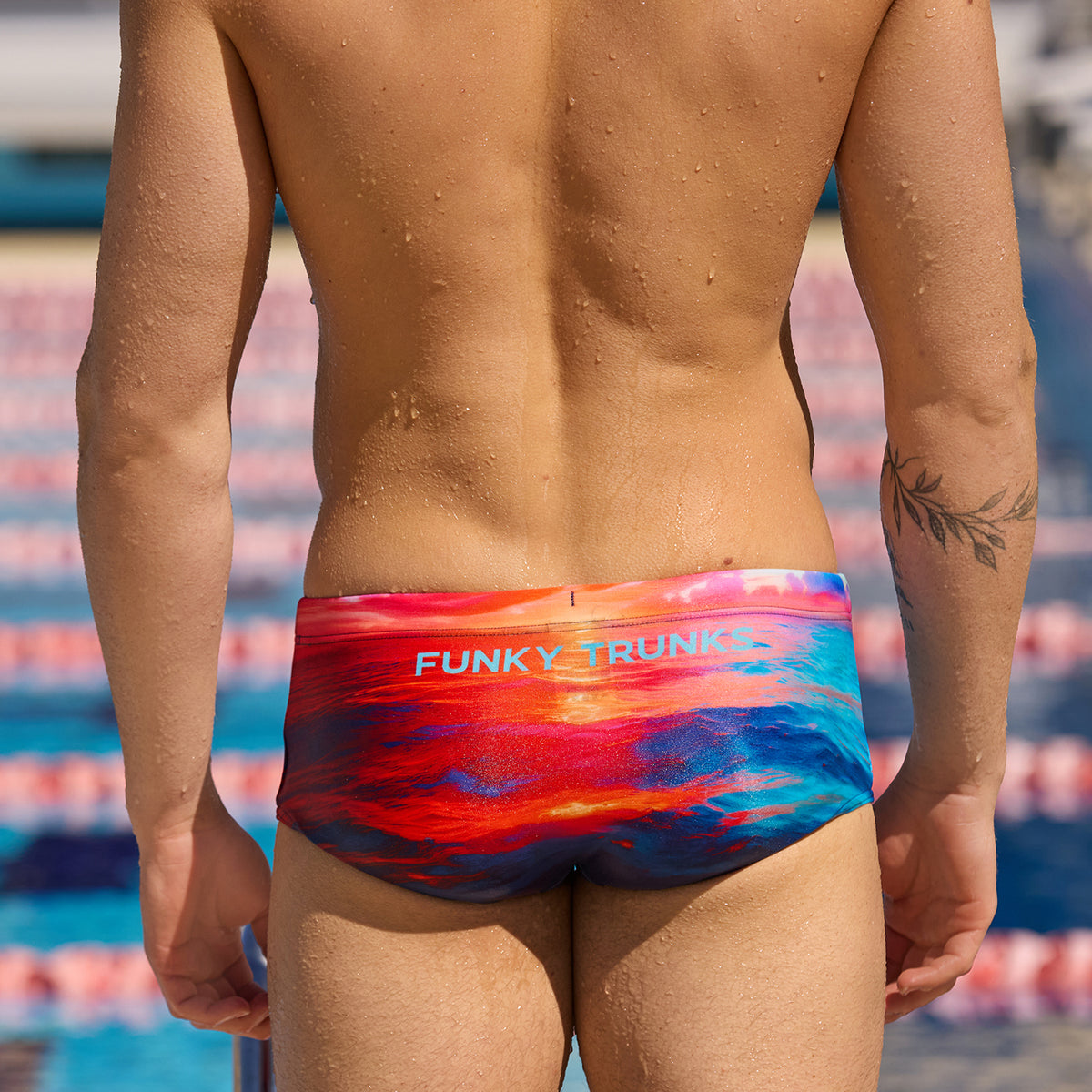 Sunset Delight | Mens Sidewinder Trunks