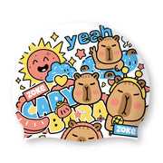 Capybara at the Spa Swim Cap