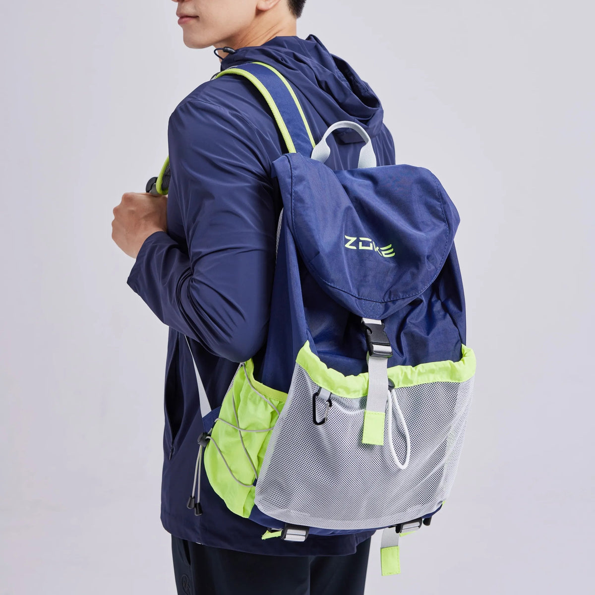 ZOKE Swim Backpack with Mesh Pocket | Lightweight Sports Bag for Swimmers