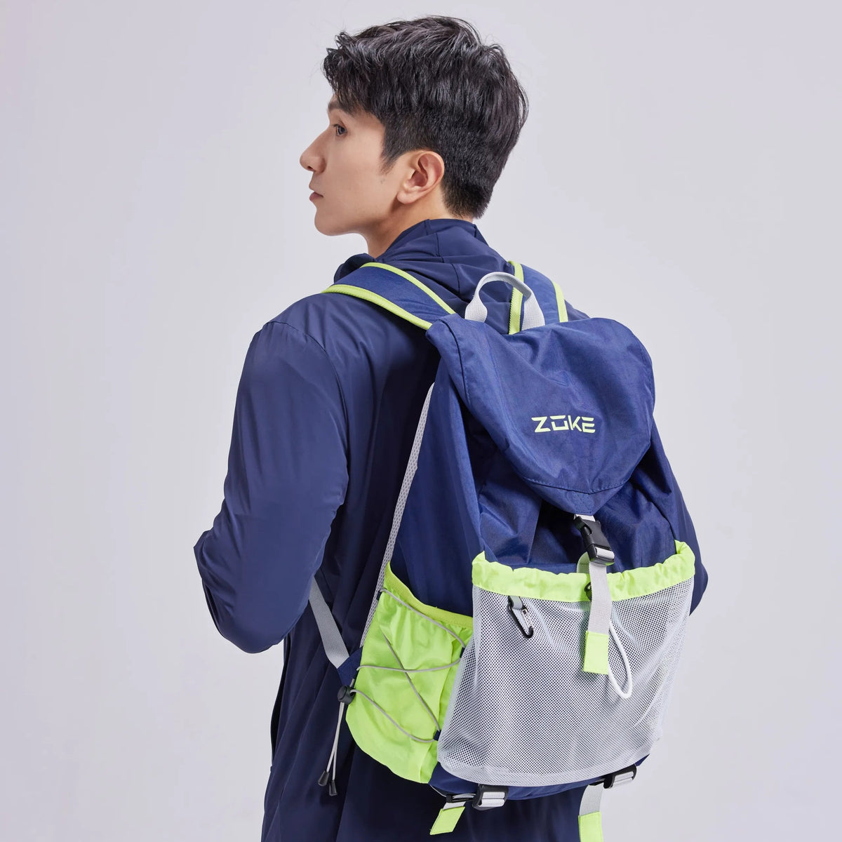 ZOKE Swim Backpack with Mesh Pocket | Lightweight Sports Bag for Swimmers