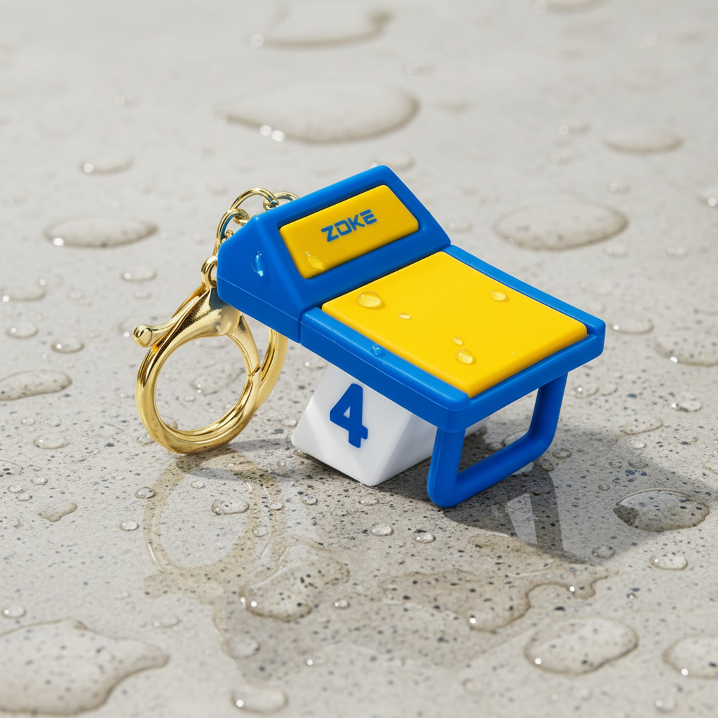 Lane 4 Mini Starting Block Keychain | ZOKE Collectibles