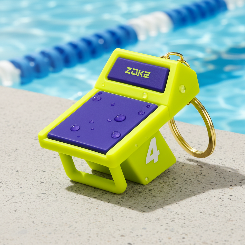 Lane 4 Mini Starting Block Keychain | ZOKE Collectibles