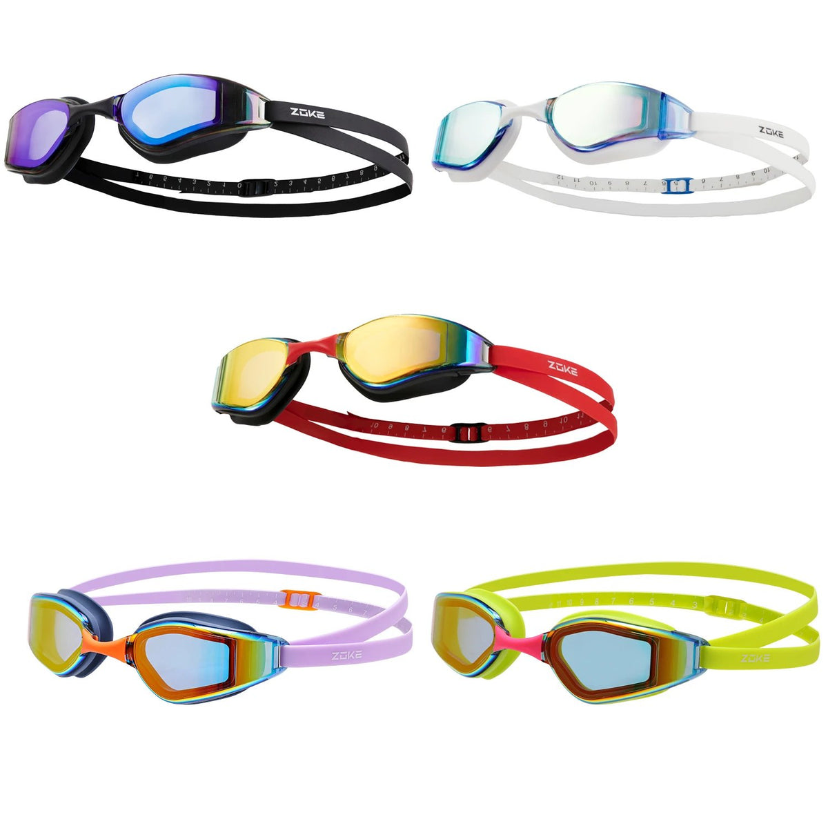 Mirror Surge | ZOKE Wide-Lens Mirrored Racing Goggles