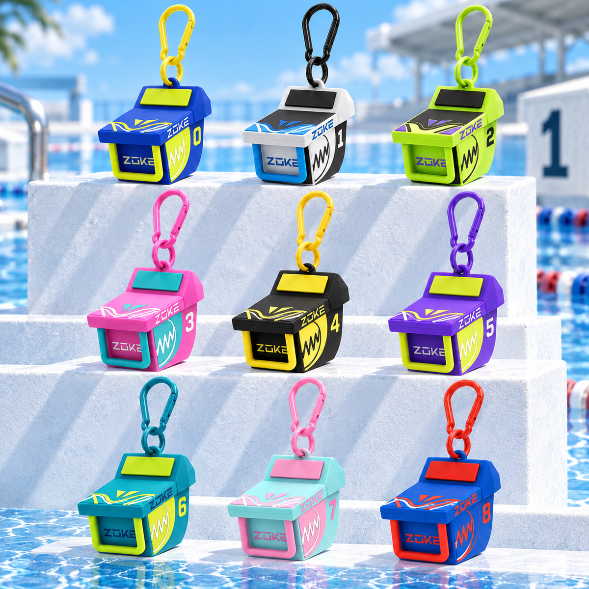 ZOKE Starting Block Keychain – Blind Box (Color Splash Series)