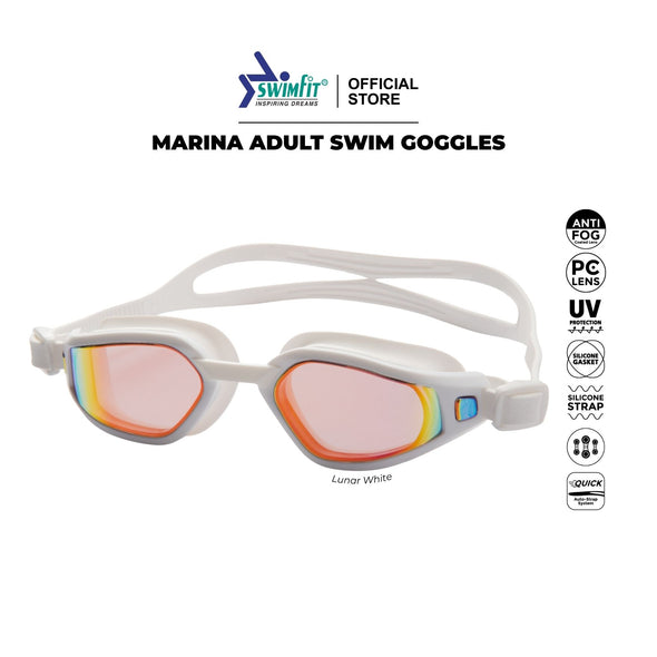 Marina Swim Goggles | Mirrored