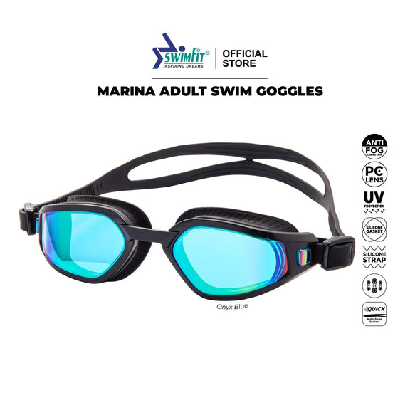 Marina Swim Goggles | Mirrored