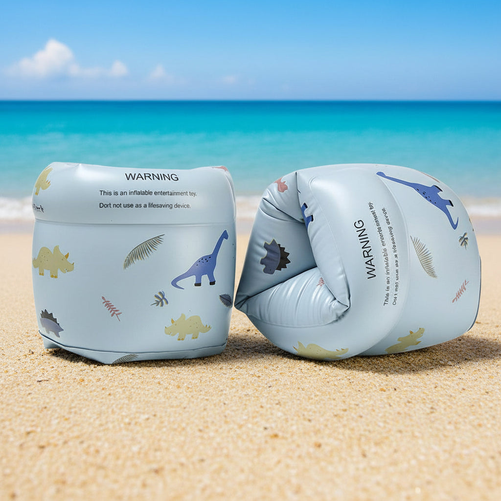 Retro Vibe Swim Armbands | Dual-Airbag Pool Floaties