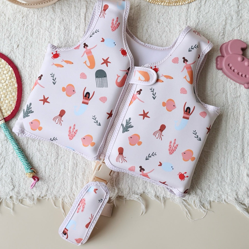 Children's Swim Vest | Fantasy Mermaid & Ocean Life
