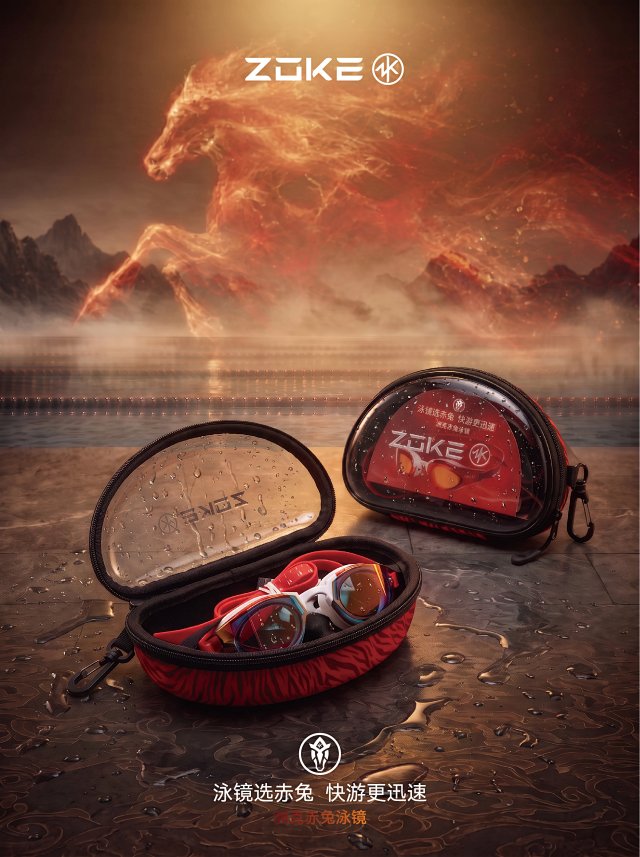 ZOKE Red Hare Mirror Racing Goggles
