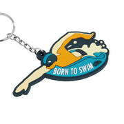 Born To Swim Keychain