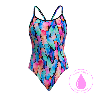 Tickle Torture | Ladies Diamond Swim Secure One Piece