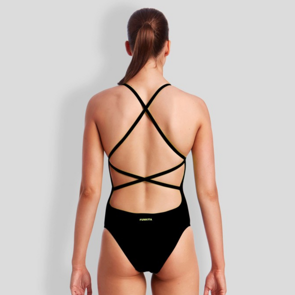 Still Black | Ladies Strapped In One Piece