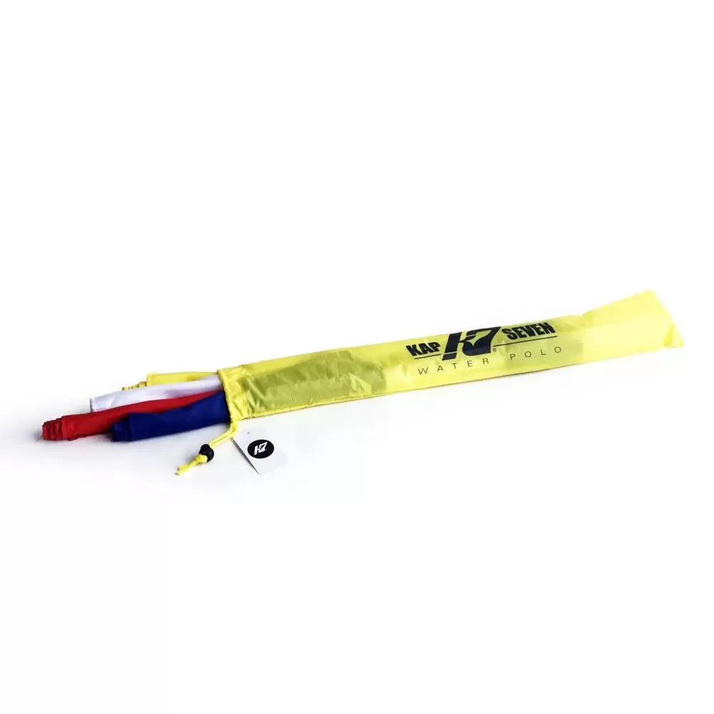 Water Polo Game Flag Set — Referee Flags | Yellow, Red, White & Blue