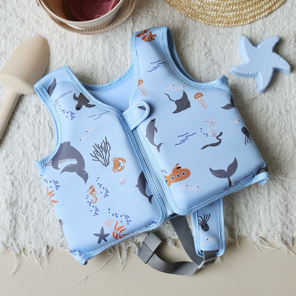 Children's Swim Vest | Fantasy Mermaid & Ocean Life